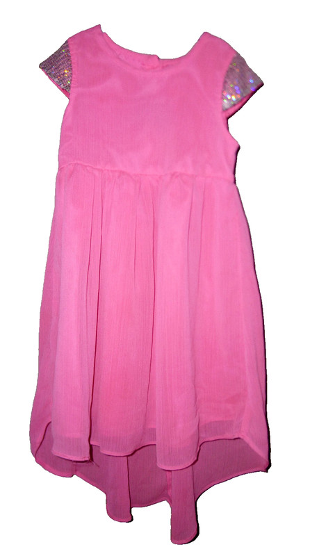 **LEMON KISS** Girl's  Asymmetrical Dress Size ((6/6X)) 100% Polyester.  EUC.