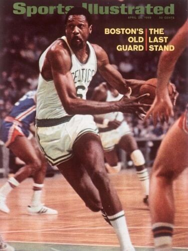 FOTO BILL RUSSELL 8X10 BOSTON CELTICS BASKET NBA 1969 - Foto 1 di 1