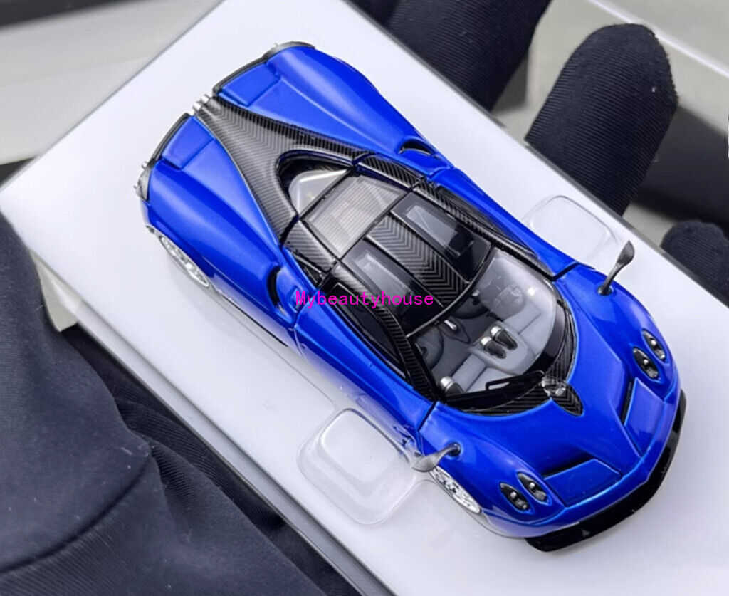 HKM 1:64 Blue Huayra Coupe 2014 Racing Sports Model Diecast Metal Car