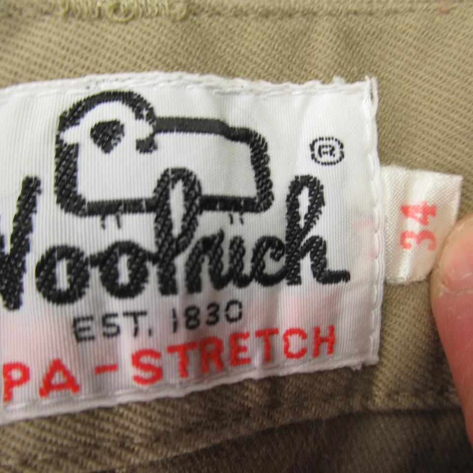 Pantalones Cortos Woolrich Mujer 34 Ligeros Informales Bolsillos Chino Botón Beige Foto 4 de 4