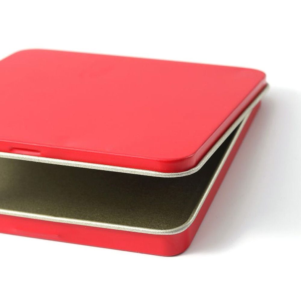Solid Color Storage Box Metal Containers Portable Organizer Tea eBay