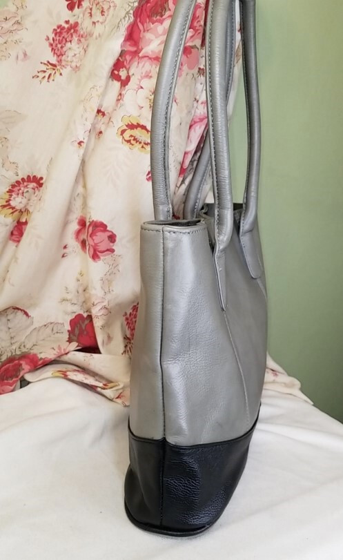 AMERI LEATHER Pebbled Leather Shoulder Tote Handb… - image 3