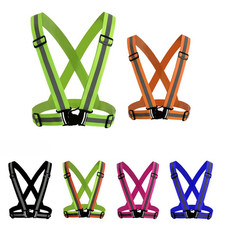 Hi-Vis Waist Belt Reflective Stripes Safety Night Running High Visibility Straps