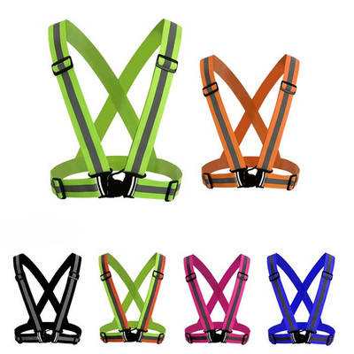 Hi Vis Waist Belt Reflective Stripes High Visibility Safety Night Running Straps