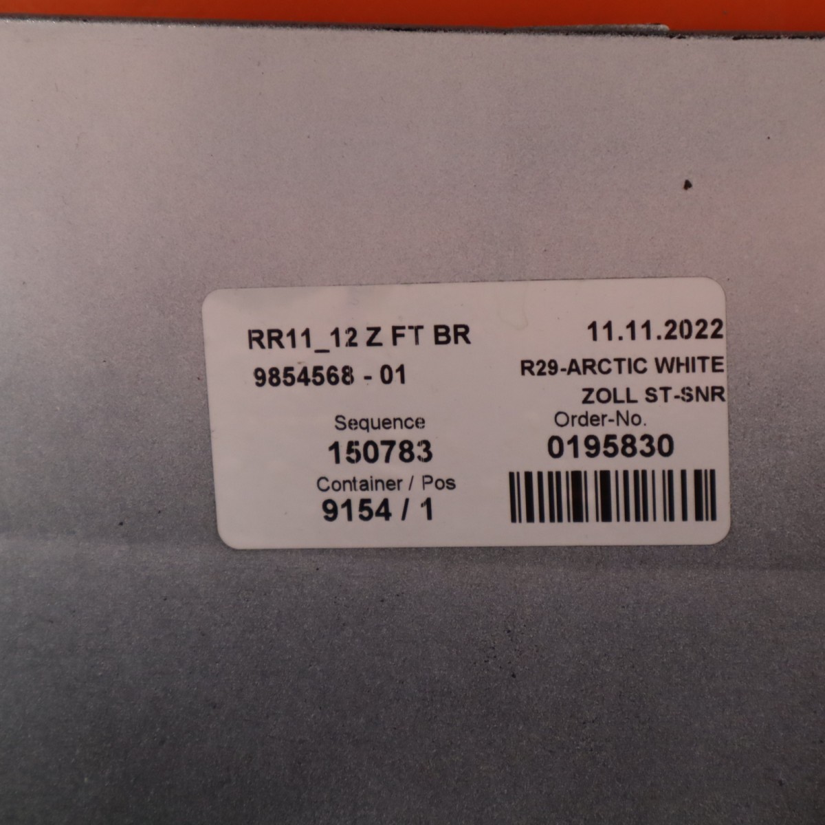 ROLLS ROYCE PHANTOM FRONT BUMPER 2024 2025 5111 5A85470 WHITE OEM