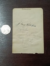 Middlesex & Worcestershire early 1930s cricket autographs (back to back)