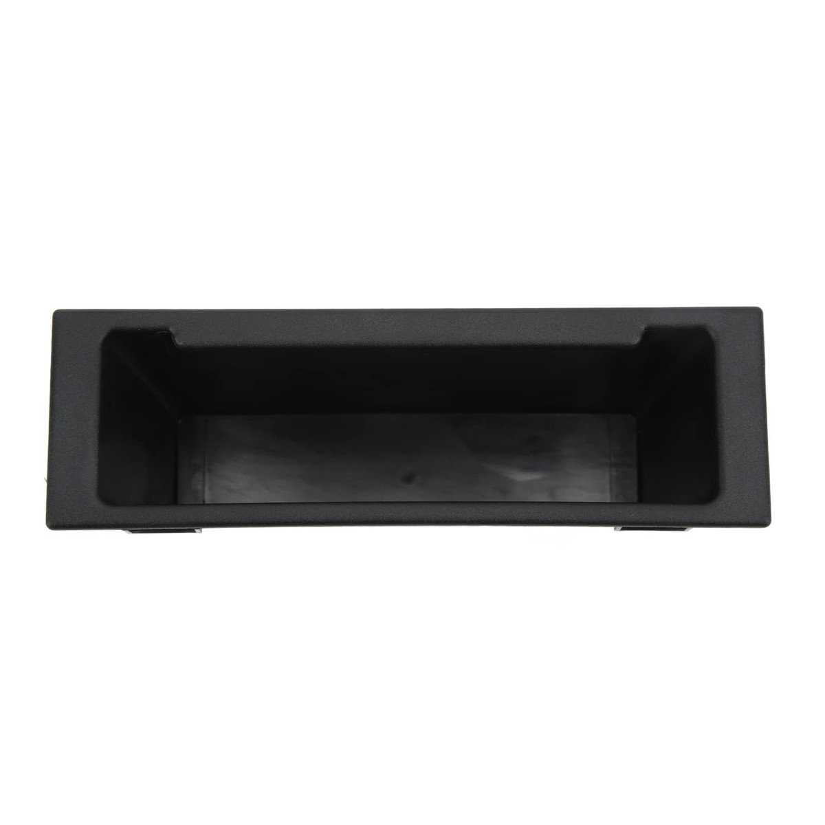 Double Din Dash Radio Pocket With Cup Holder & Storage Box – Black, Universal Fit