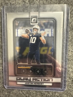 2025 Panini Donruss Optic Justin Herbert Play Action #10