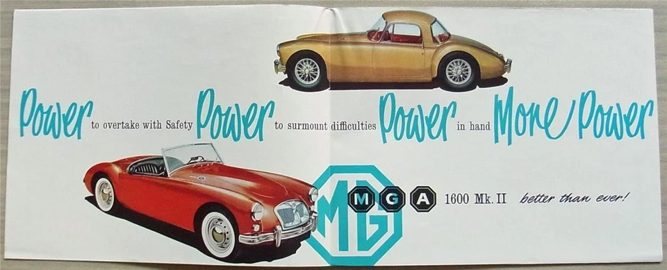 MG MGA 1600 MK II Car Sales Brochure July 1961 #H.6120 23/34 (38136) 7/61-75m - Image 2 of 4