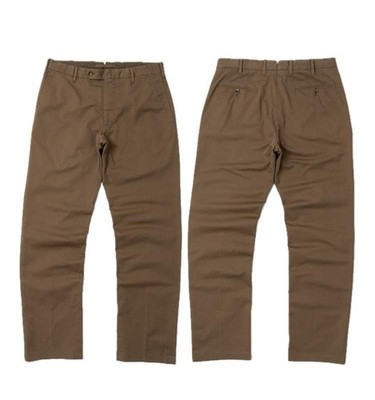 Men Monn Trousers Brown Cotton 31 / M / 44