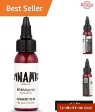 Dynamic Color Magenta Ink 1 Oz - Professional Tattoo Choice, Eco-Friendly