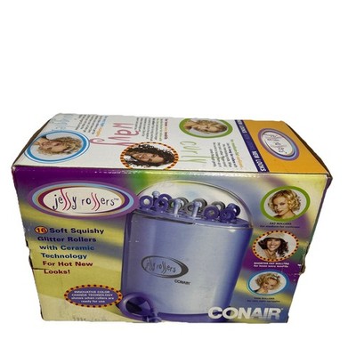VTG. 2003 Conair  Jelly Rollers 16 Flexible Glitter Hot Curlers Pageant Y2K New!