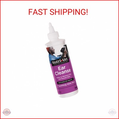 Nutri-Vet Ear Cleanse for Dogs, Liquid Ear Cleanser with Soothing Aloe and Salic