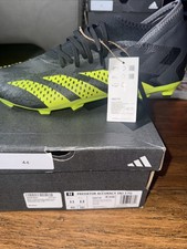 Men's 11 Adidas Predator Accuracy Inj.3 FG Soccer Cleats Black Green