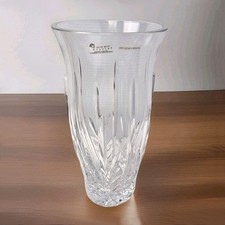 Irish Rose 24% Lead Crystal Vase Flared Tulip...