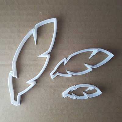 Feather Flight Bird Leaf Shape Cookie Cutter Dough Biscuit Pastry Fondant Sharp