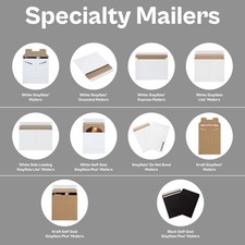 5-22" Specialty Flat Mailers for Shipping Multi Size 25-250/Case
