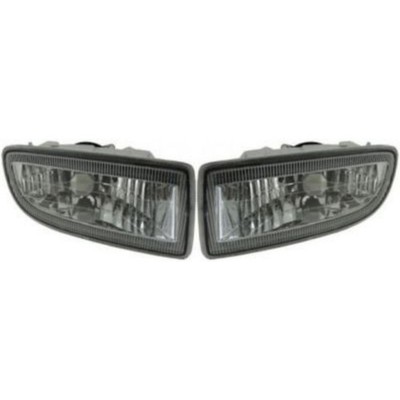 Set of 2 Clear Lens Fog Light For 98-05 Toyota Land Cruiser LH & RH CAPA w/ Bulb