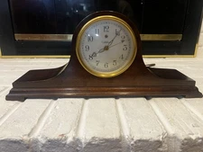 Vintage Warren Telechron Electric Mantle Clock M1 Mahogany Wood 1920’s MA USA
