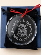 2026 126th U.s. Open Shinnecock Hills Crystal Ornament Golf Collectible