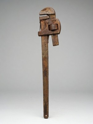 Vintage 24'' Dixie Stillson Pipe Wrench - Solid Steel - Antique Tool