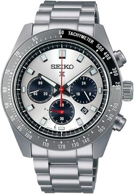 BRAND NEW* Seiko Prospex Speedtimer Solar Chrono Silver Dial Men's Watch SBDL095