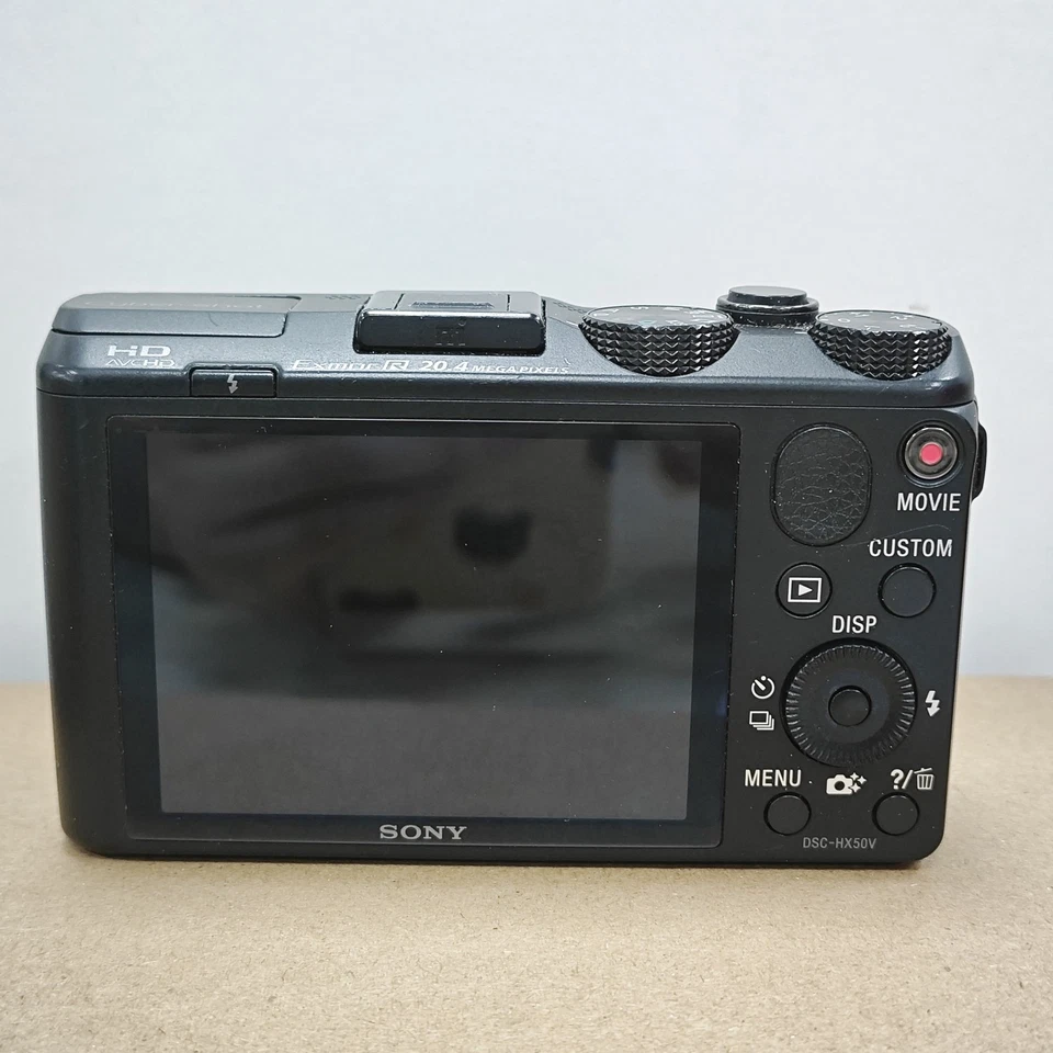 Cámara digital Sony Cyber-Shot DSC-HX50V 20,4 MP 30X zoom con cargador – negra Foto 3 de 4