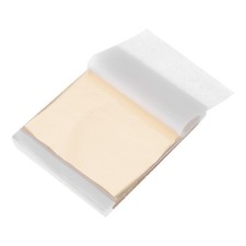 100 Pcs Gold Leaf Sheets 5.5" x 5.5" Foil Sheets for Crafts,Deep Golden