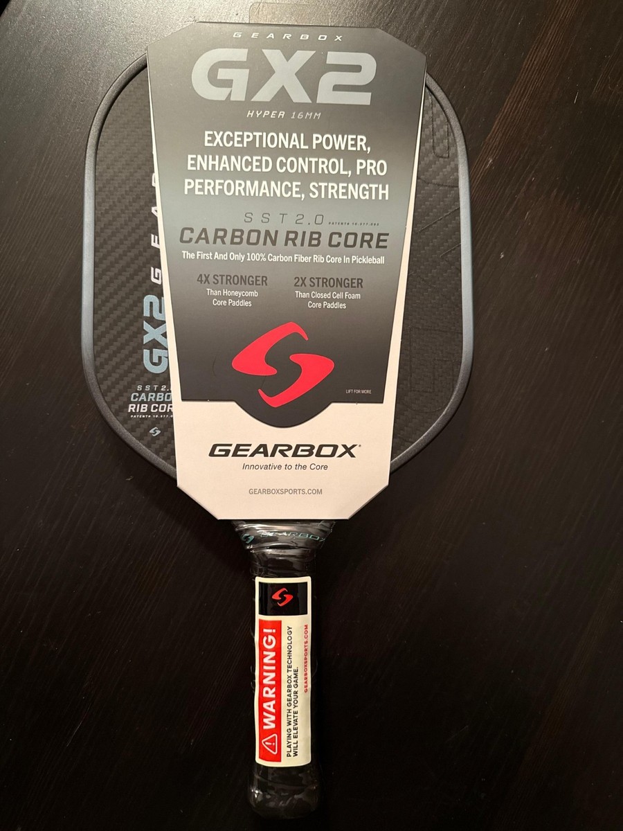 Gearbox GX2 Hyper SST 2.0 Pickleball Paddle with Carbon Rib Core