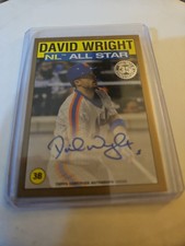 2021 Topps - 1986 Topps All-Star Baseball Autographs David Wright #86AS-DW Gold