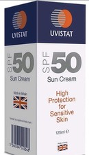 Uvistat Sun Cream SPF50 Moisturising 125ml (Multi buy discount available) 55.92 per litre
