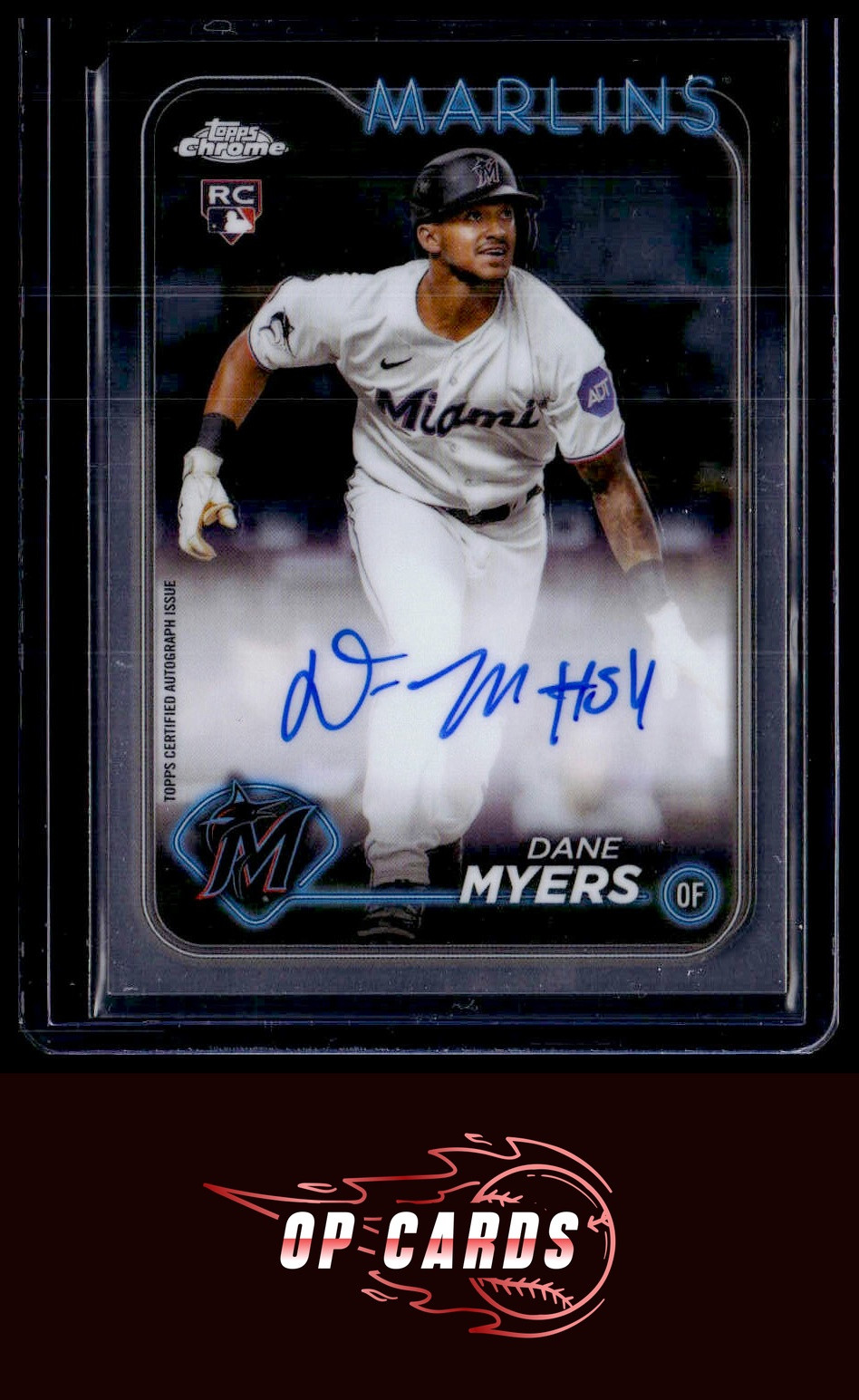 Dane Myers 2024 Topps Chrome #RA-DMY Rookie Autographs , Free Shipping