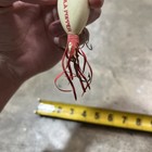 Vintage Hula Popper Fishing Lure White And Red — photo 4