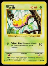 Weedle [Shadowless] #69 Prices | Pokemon Base Set | Pokemon Cards