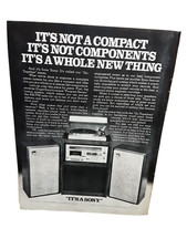 1978 Sony Stereo System It’s A Whole New Thing Vintage Print Ad