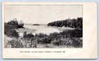 Tenants Harbor Maine Knox County Ten Pound Island Coastal View PMC Postcard