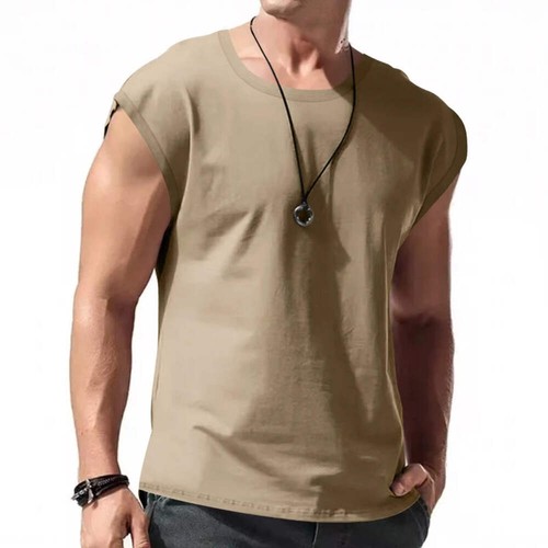 Men's Summer Sleeveless T-shirt - Picture 6 of 60