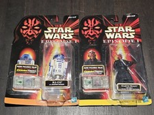 Hasbro Star Wars Episode I CommTech Figures R2-D2 & Darth Maul Chips 1999