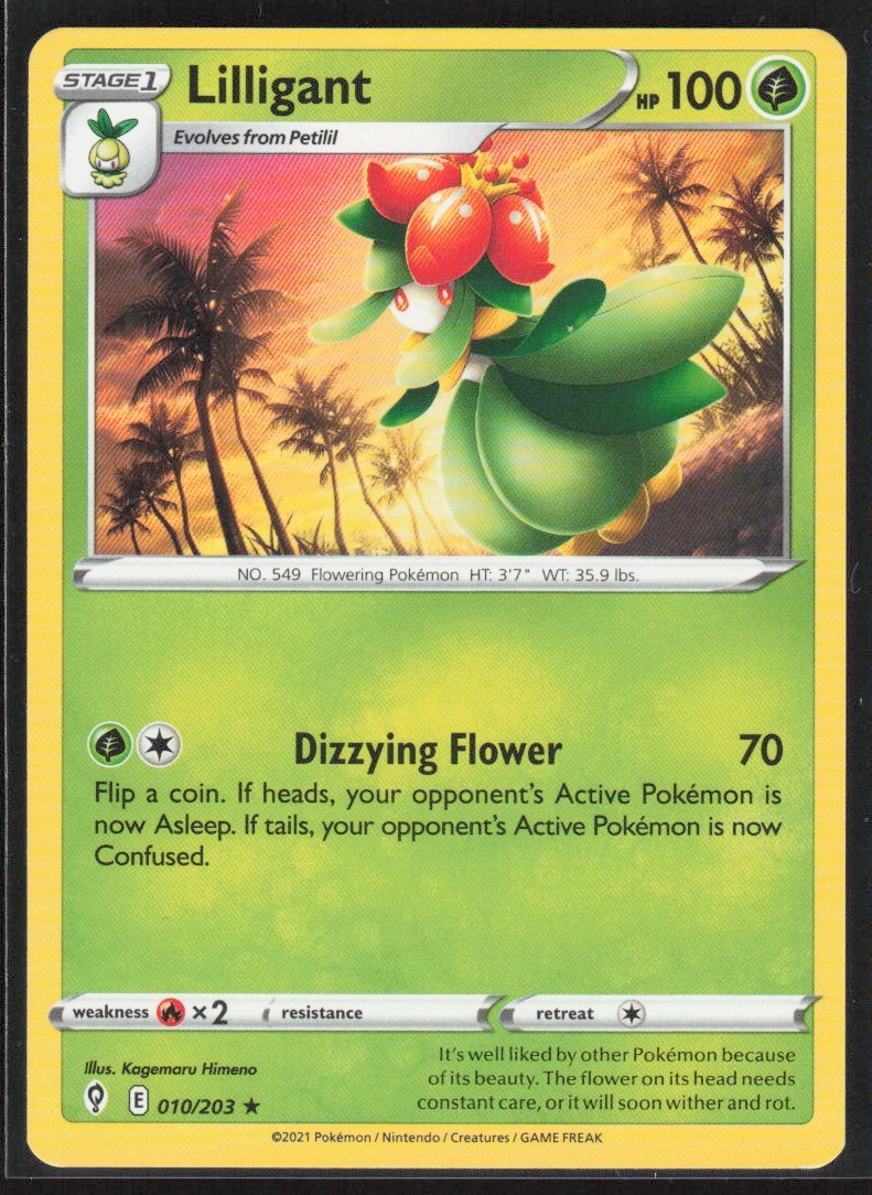 2021 Sword & Shield - Evolving Skies Lilligant Stage 1/Rare #10