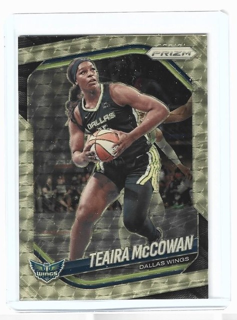 2025 PRIZM WNBA GOLD VINYL SUPERFRACTOR TEAIRA McCOWAN 1/1 DALLAS WINGS