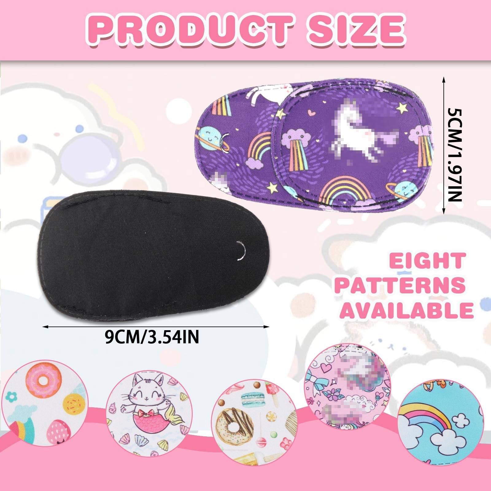 Comfortable Kids Eye Patches for Amblyopia Treatment (Lazy Eye) - Fun Colorfu...