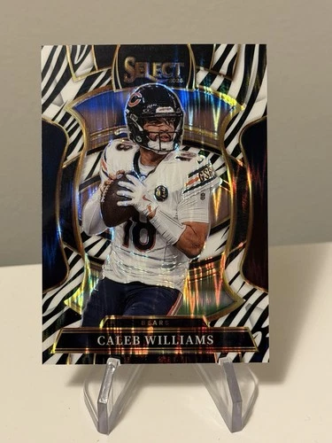 2025 Panini Select - Concourse Caleb Williams Bears  #73 Zebra Flash Prizm SSP