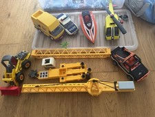 Large Collection of Playmobil Vehicles & Figures Including Train & Track