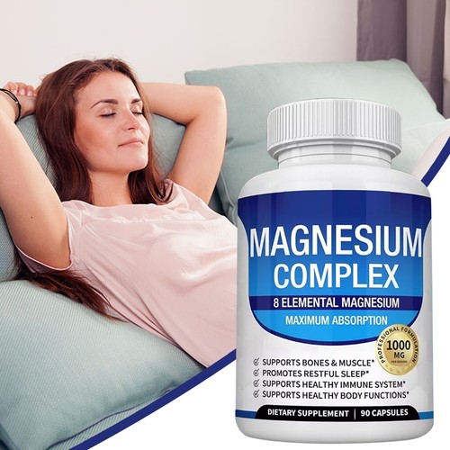 Complejo de Magnesio 1000mg, 8 Magnesio Elemental, Sin Gluten - Sin OGM - Imagen 7 de 12