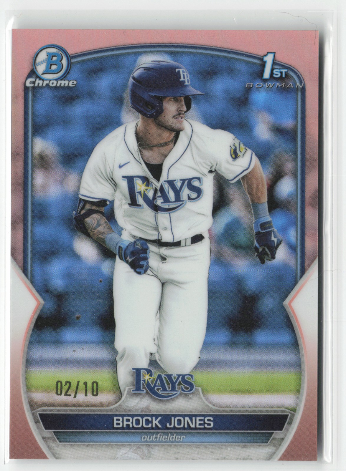 Brock Jones 2023 Bowman #BCP-115 Chrome Prospects Rose Gold Refractors #/10