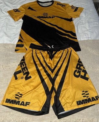 IMMAF x Green Hill Martial Arts Set T-Shirt & Shorts Yellow/Black