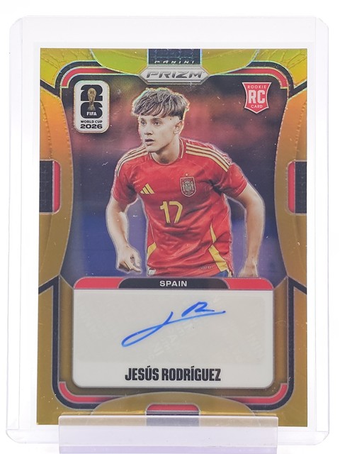 JESUS RODRIGUEZ 2026-27 PANINI PRIZM FIFA WORLD CUP ROOKIE AUTO GOLD /10 Q4736
