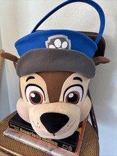 Nickelodeon Paw Patrol Chase Bucket Plush Easter Halloween Basket
