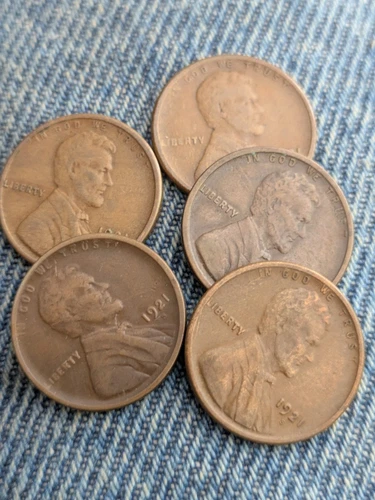 1921-S Lincoln Cent Fine Condition From Roll (1 Each)