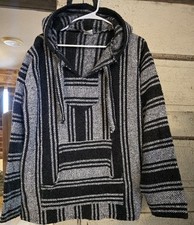 Vel Mex Mexico Style Hoodie Sweatshirt Size Large EUC